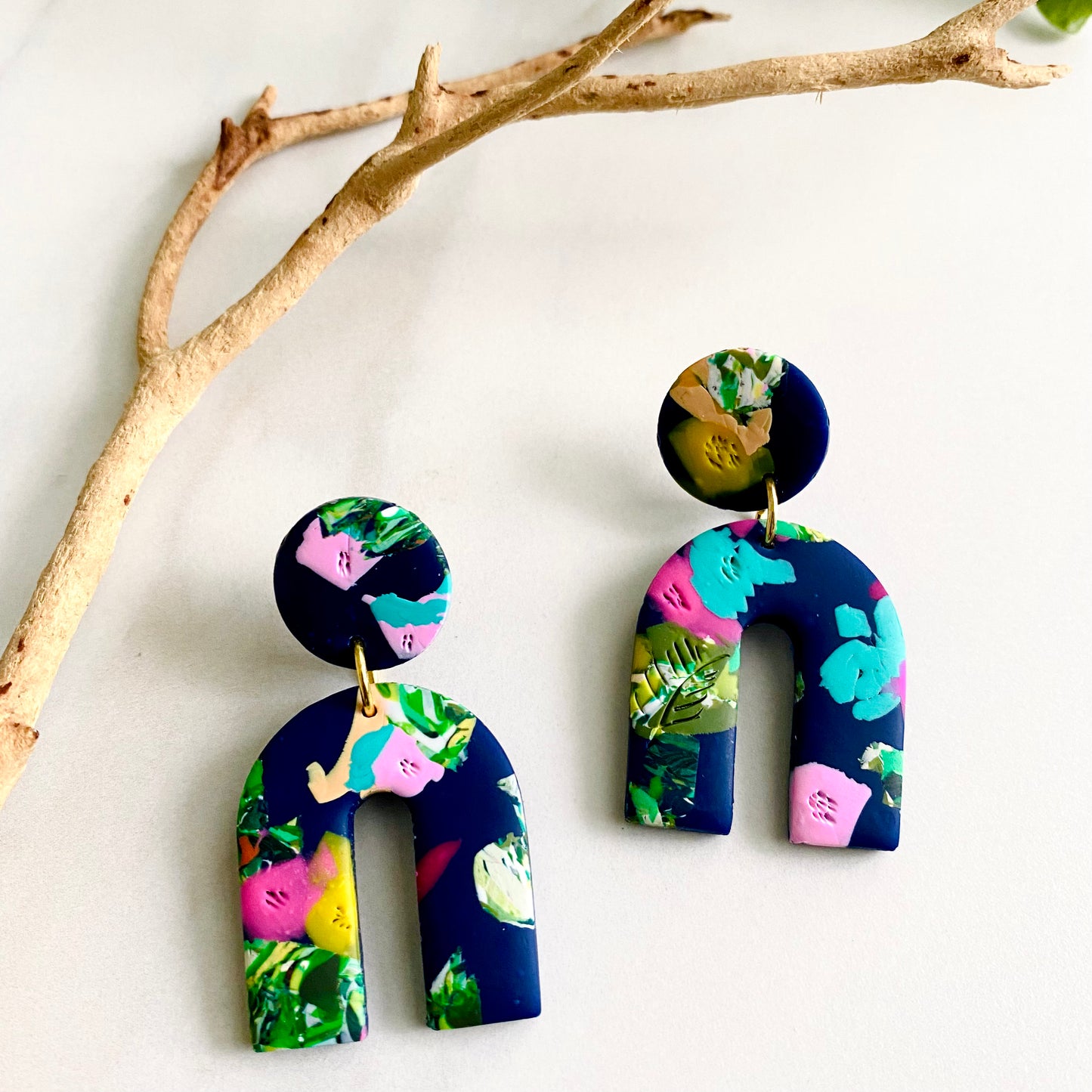 Arches // Navy Floral Print