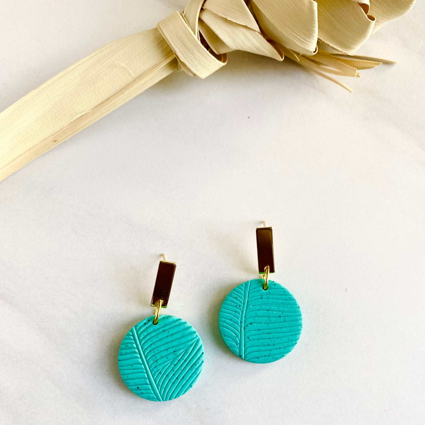 Turquoise Tropics Textured + Brass
