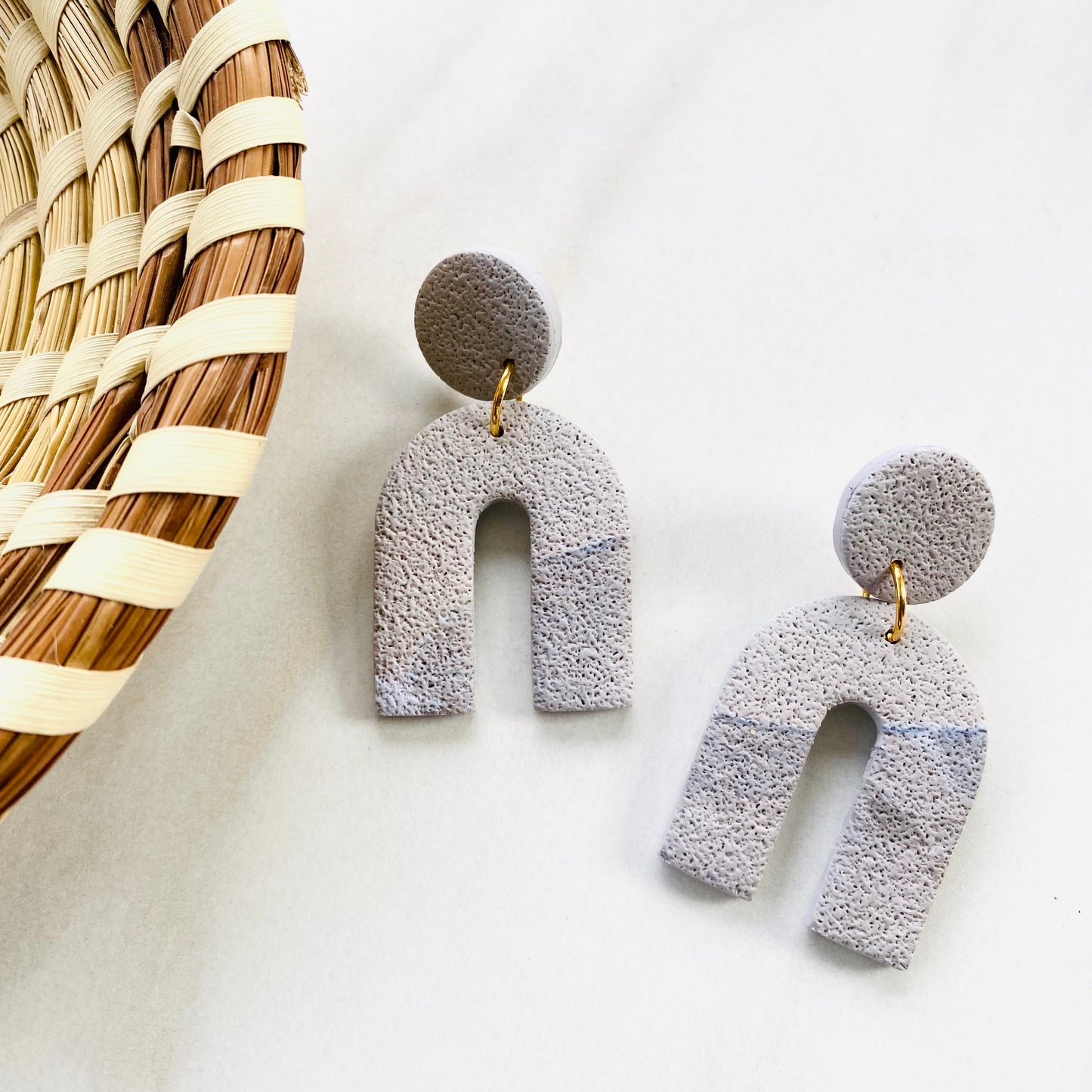 Arches // Gray Print Textured