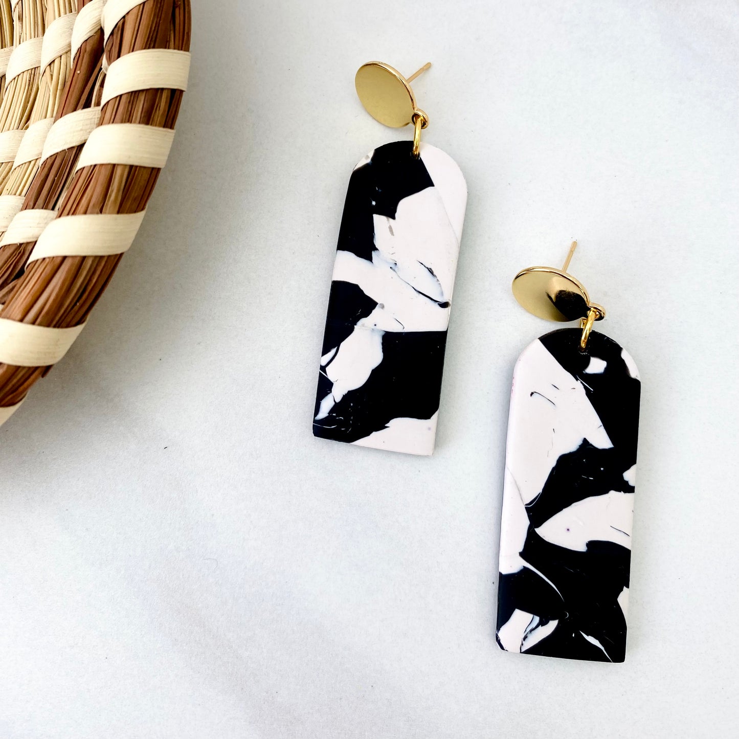 Black + White Print + Brass