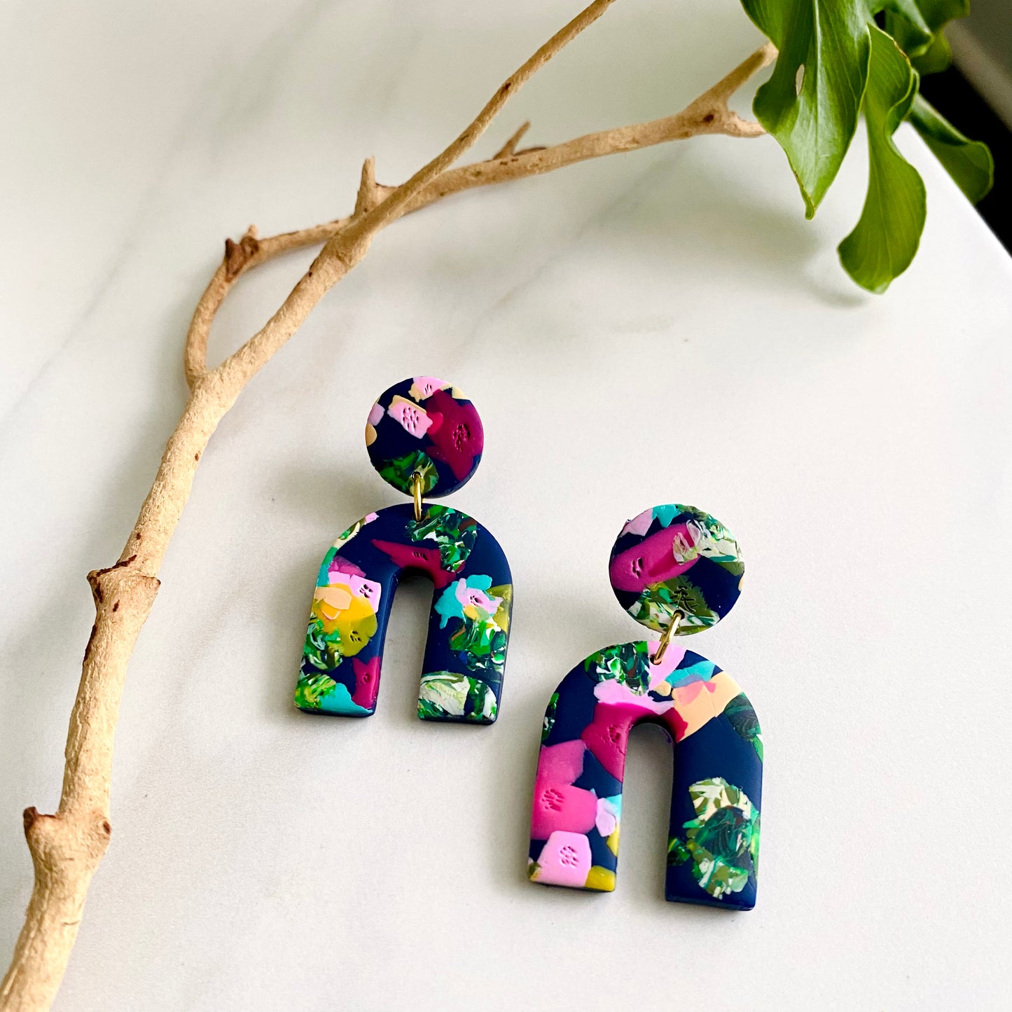 Arches // Navy Floral Print