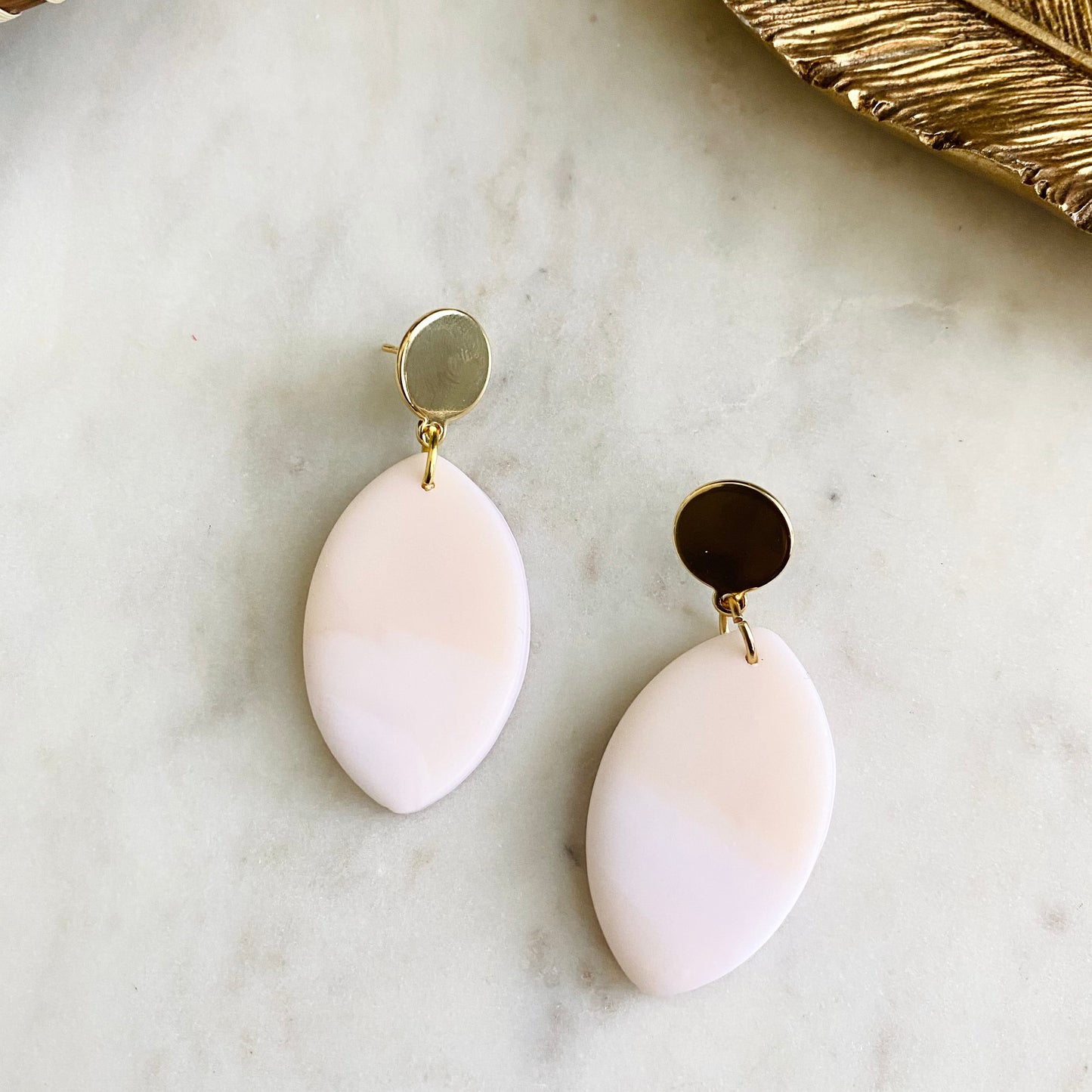 Blanc Opal Print + Brass