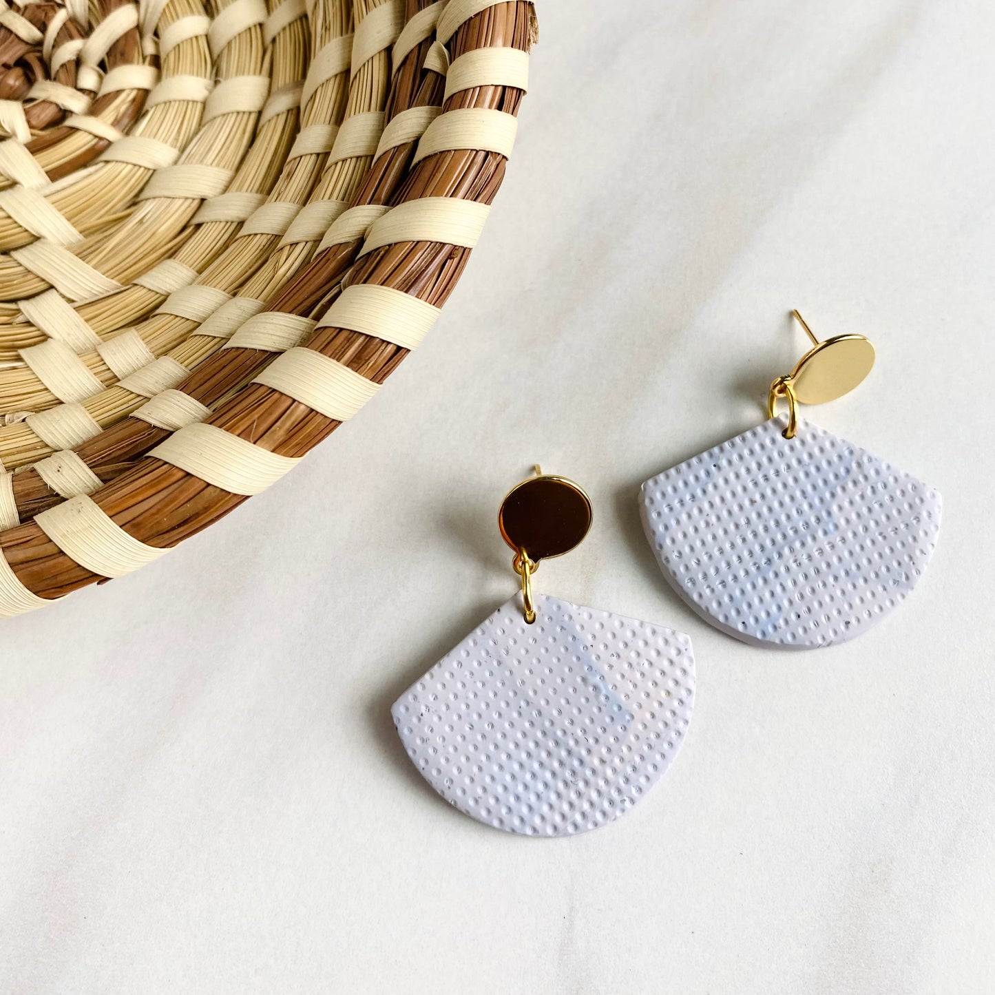 Pale Gray Print + Brass