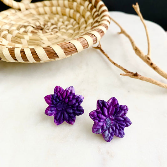 Purple Bloom Studs
