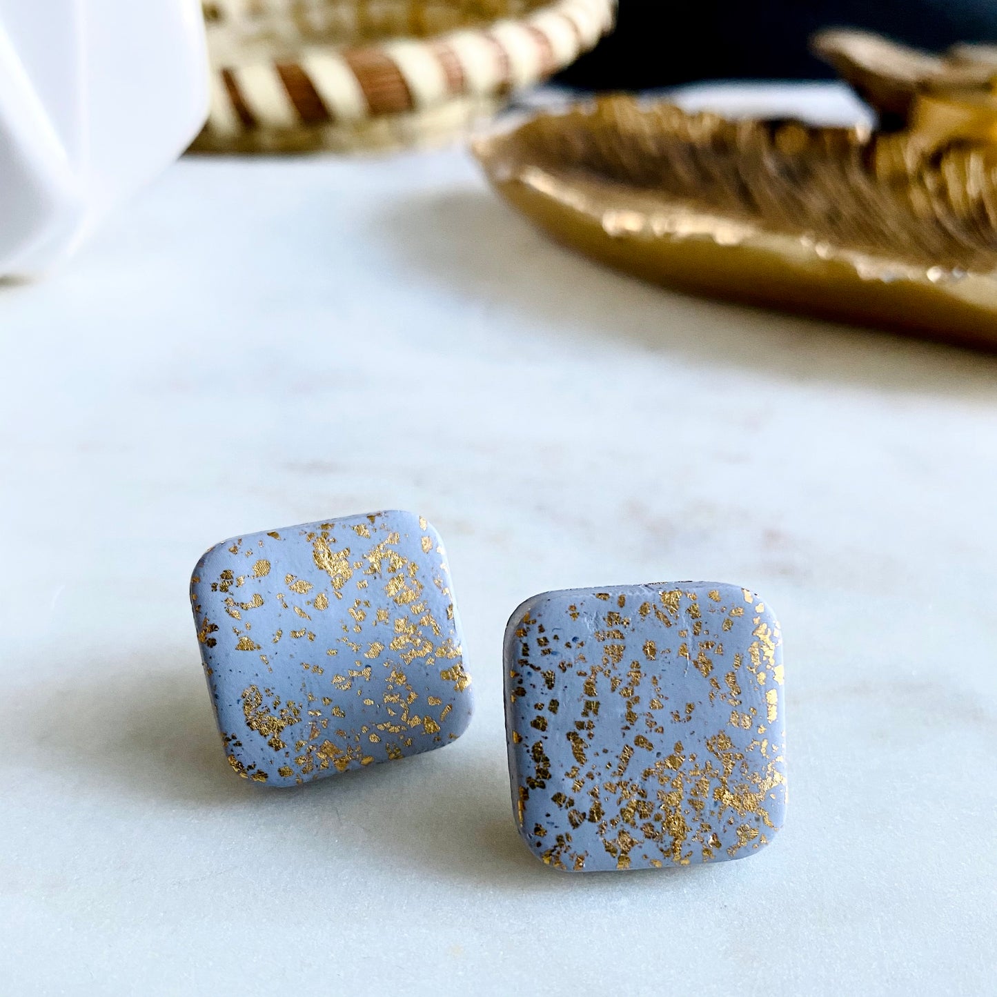 Sparkle Gray Studs