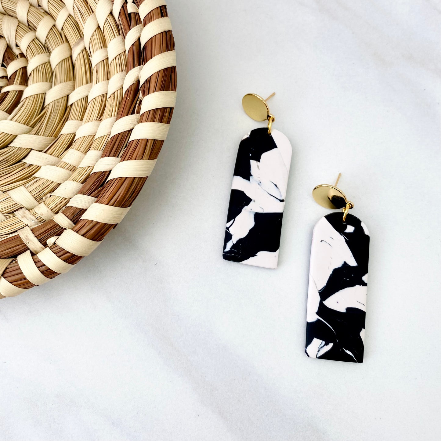 Black + White Print + Brass