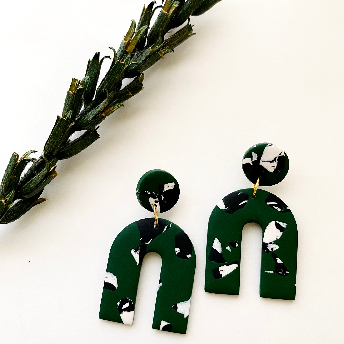 Arches // Dark Green Rho Print