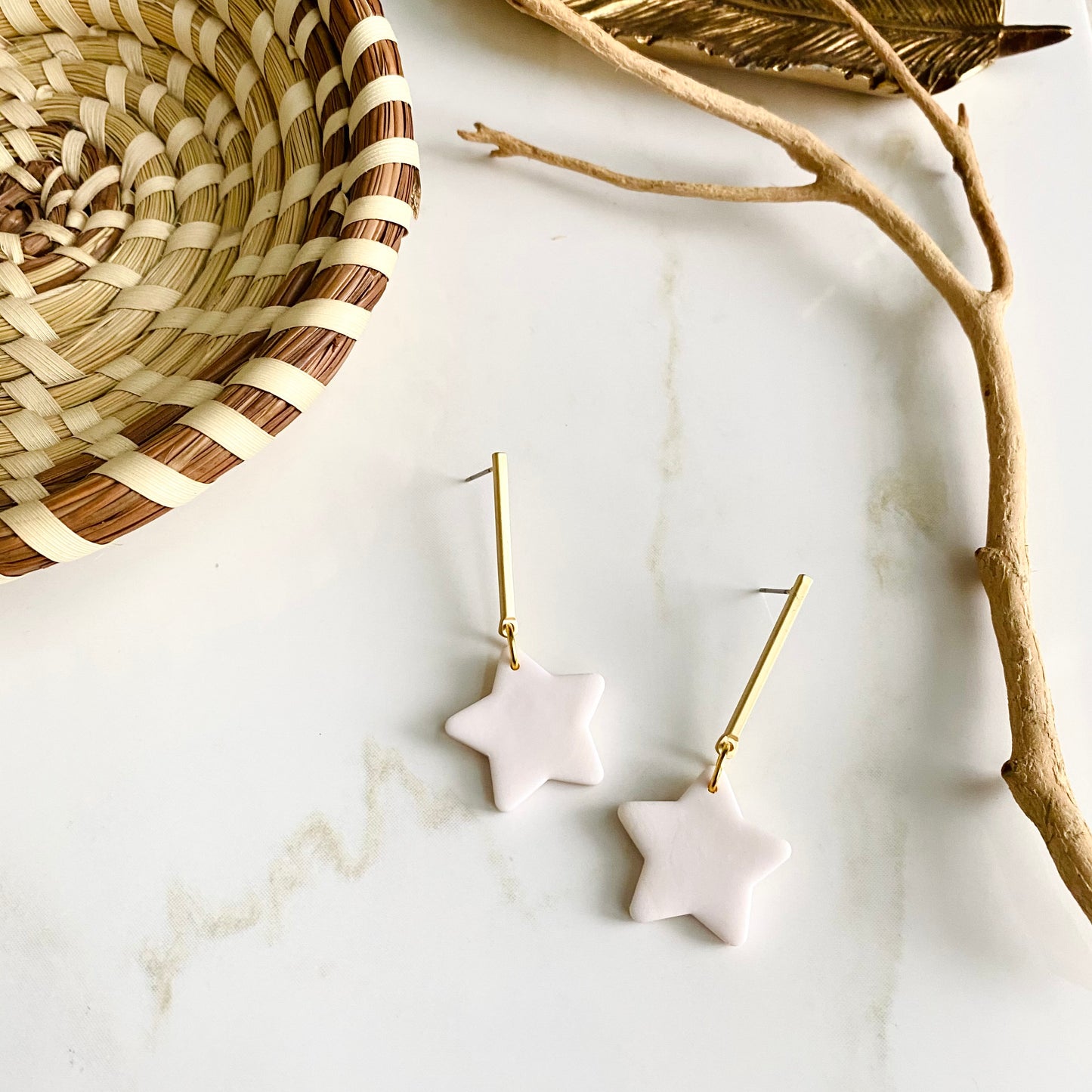 Opal Print Stars + Brass