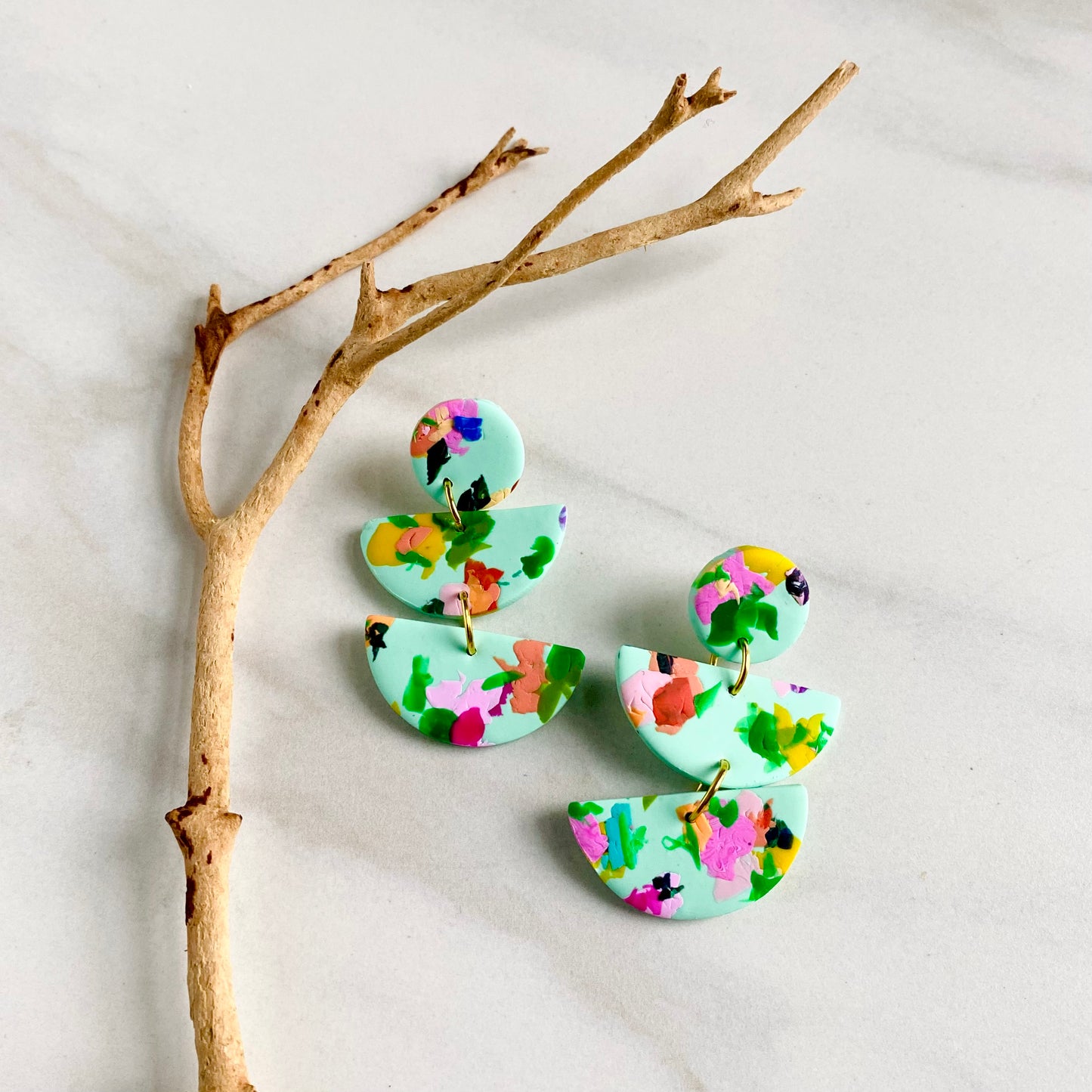 Halle // Garden Print Mint