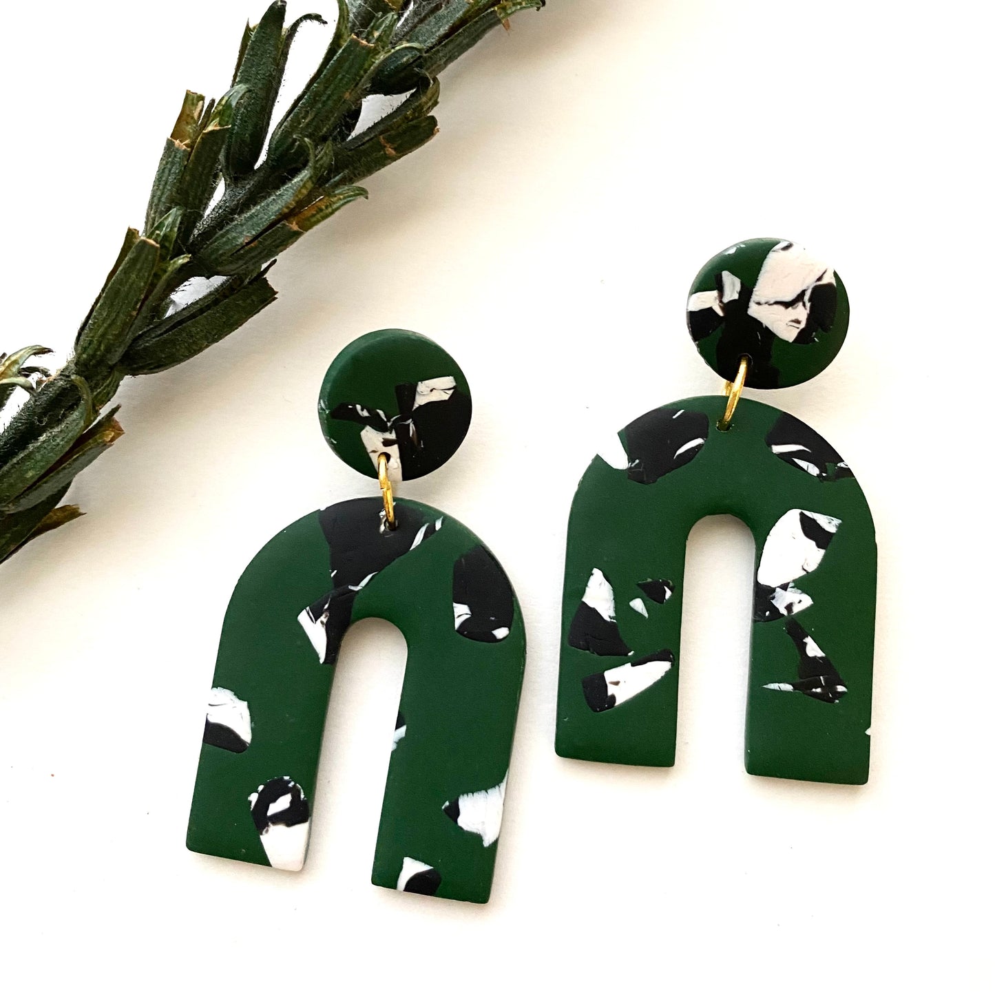 Arches // Dark Green Rho Print