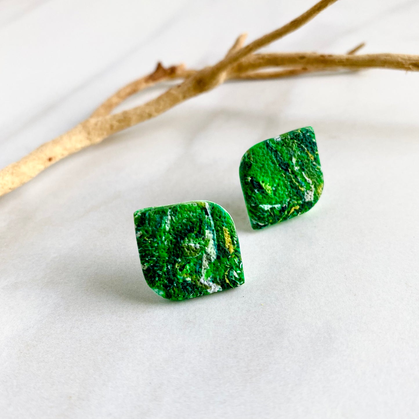 Foliage Print Studs
