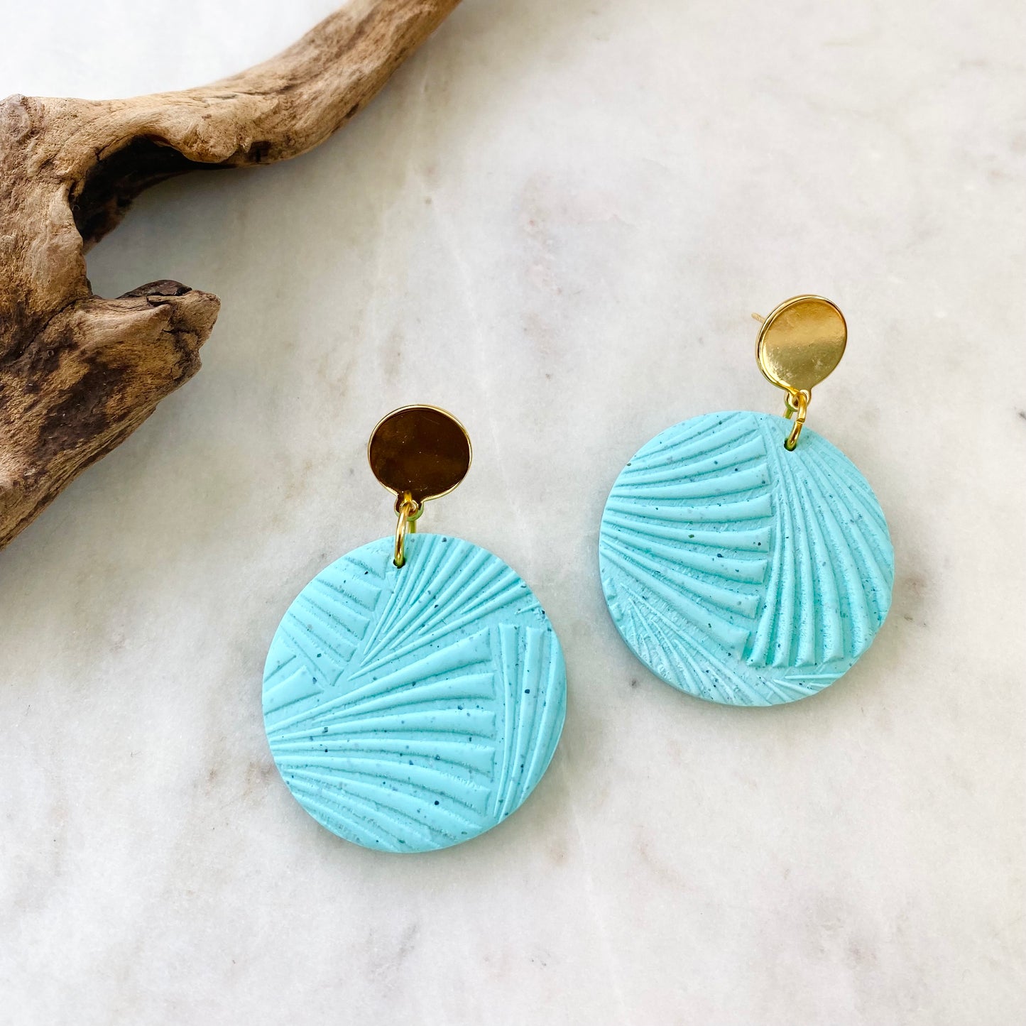 Mint Green Textured + Brass