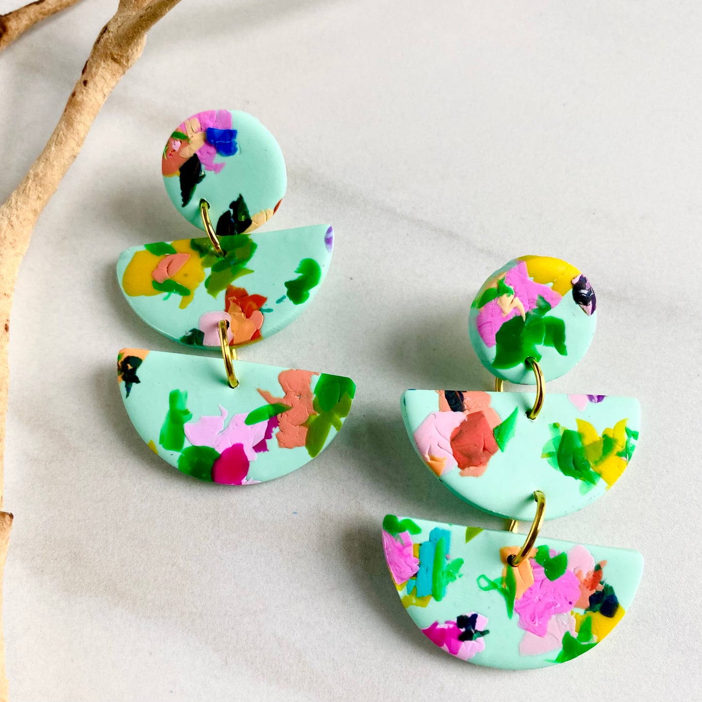 Halle // Garden Print Mint