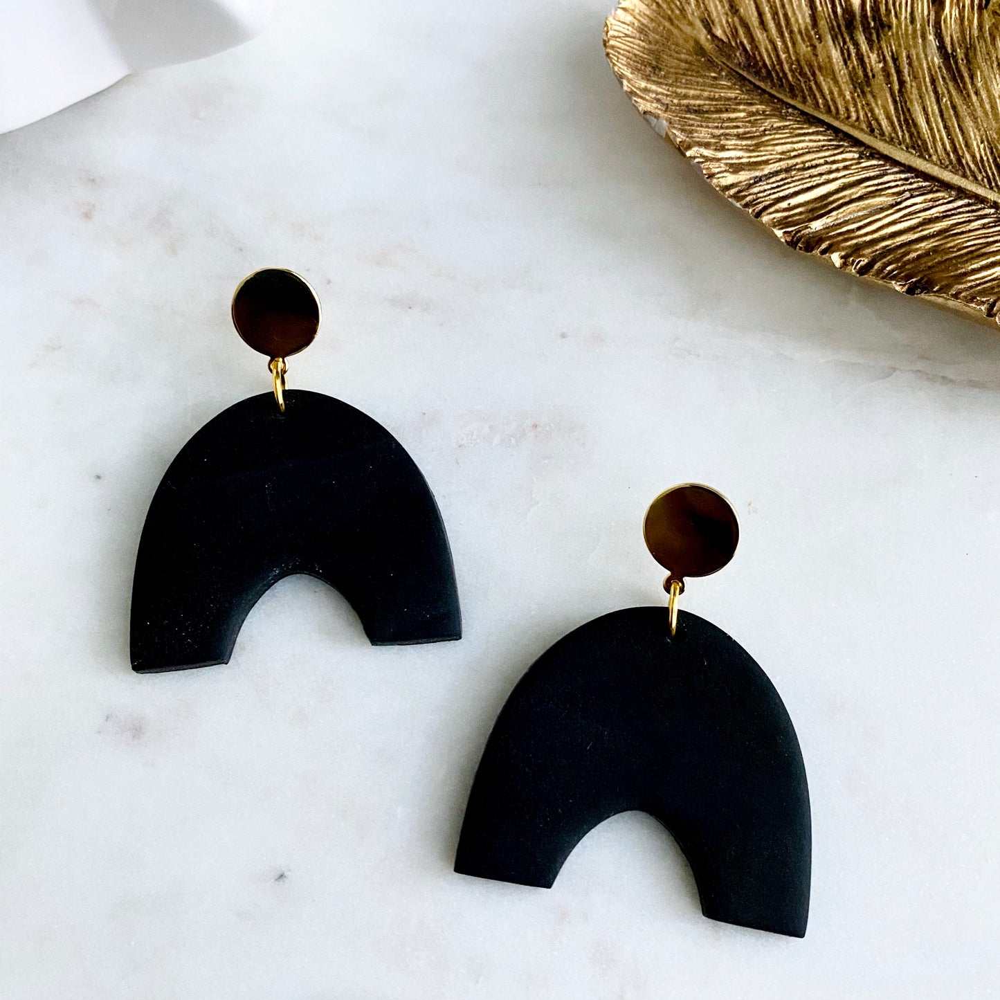 Arches // Black Textured Print