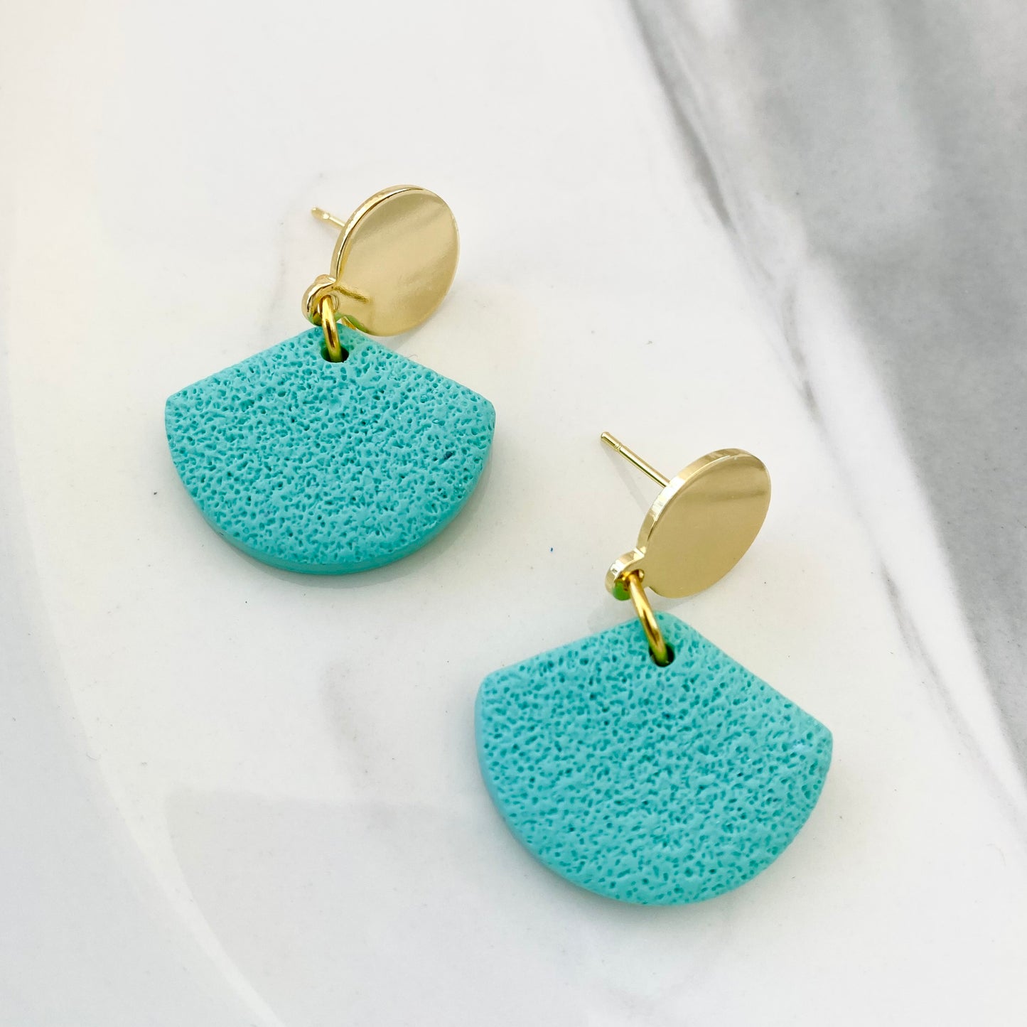 Mint Textured + Brass