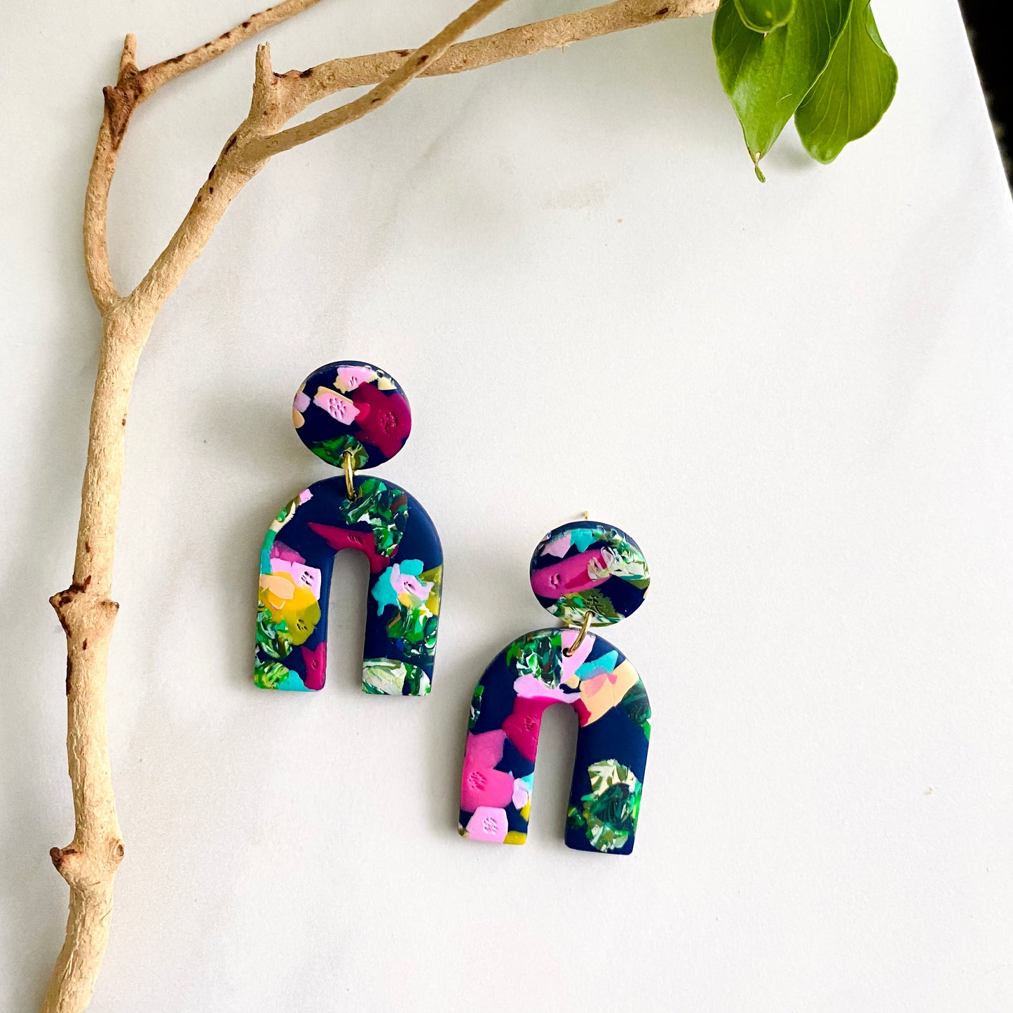 Arches // Navy Floral Print