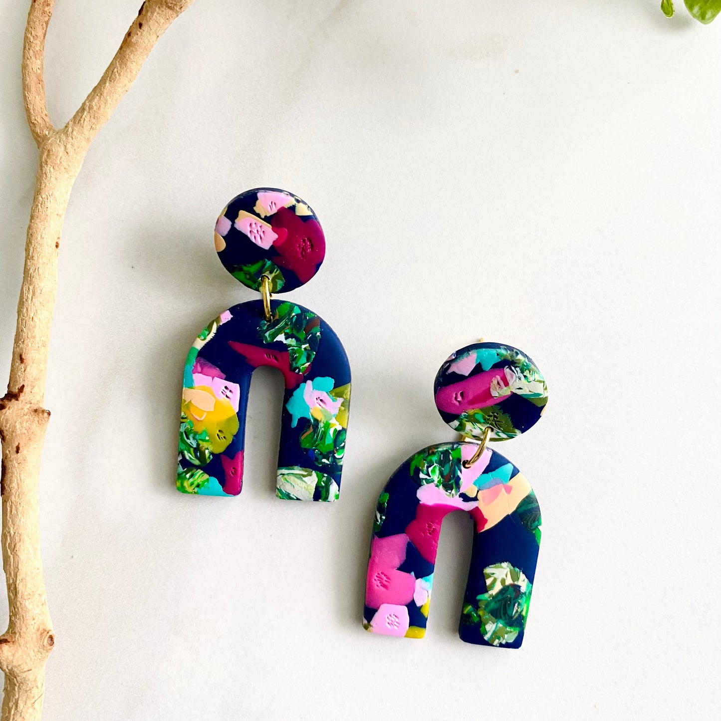 Arches // Navy Floral Print