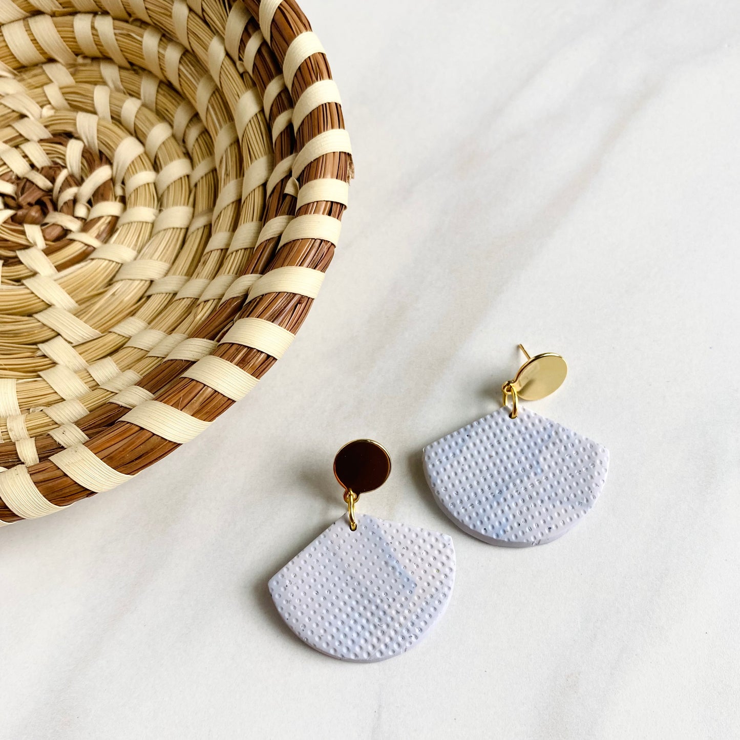 Pale Gray Print + Brass