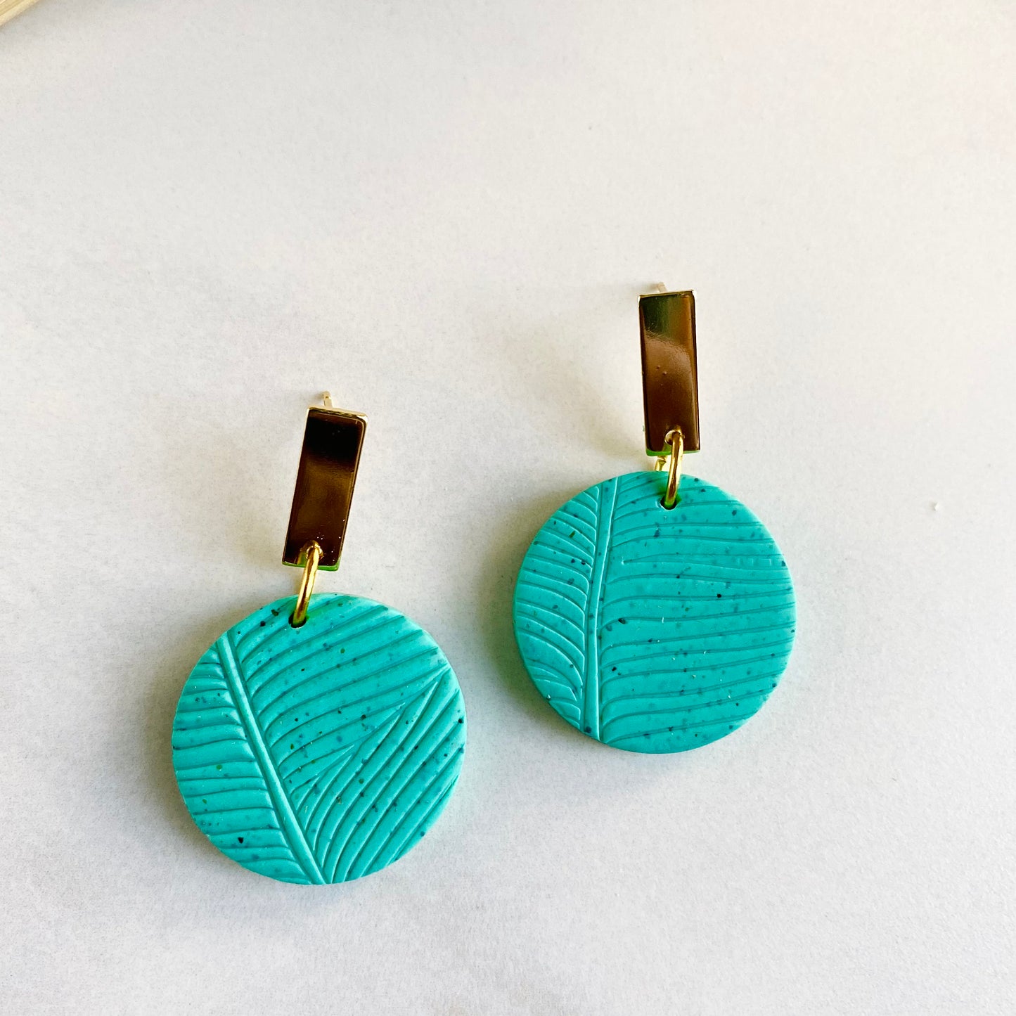 Turquoise Tropics Textured + Brass