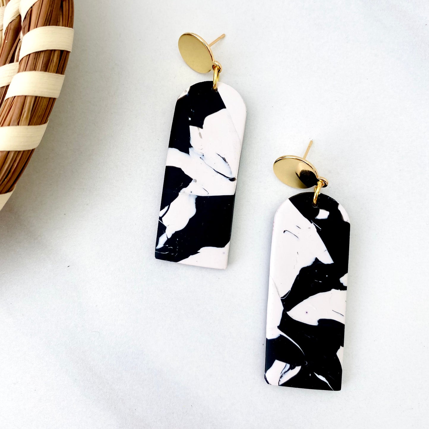 Black + White Print + Brass