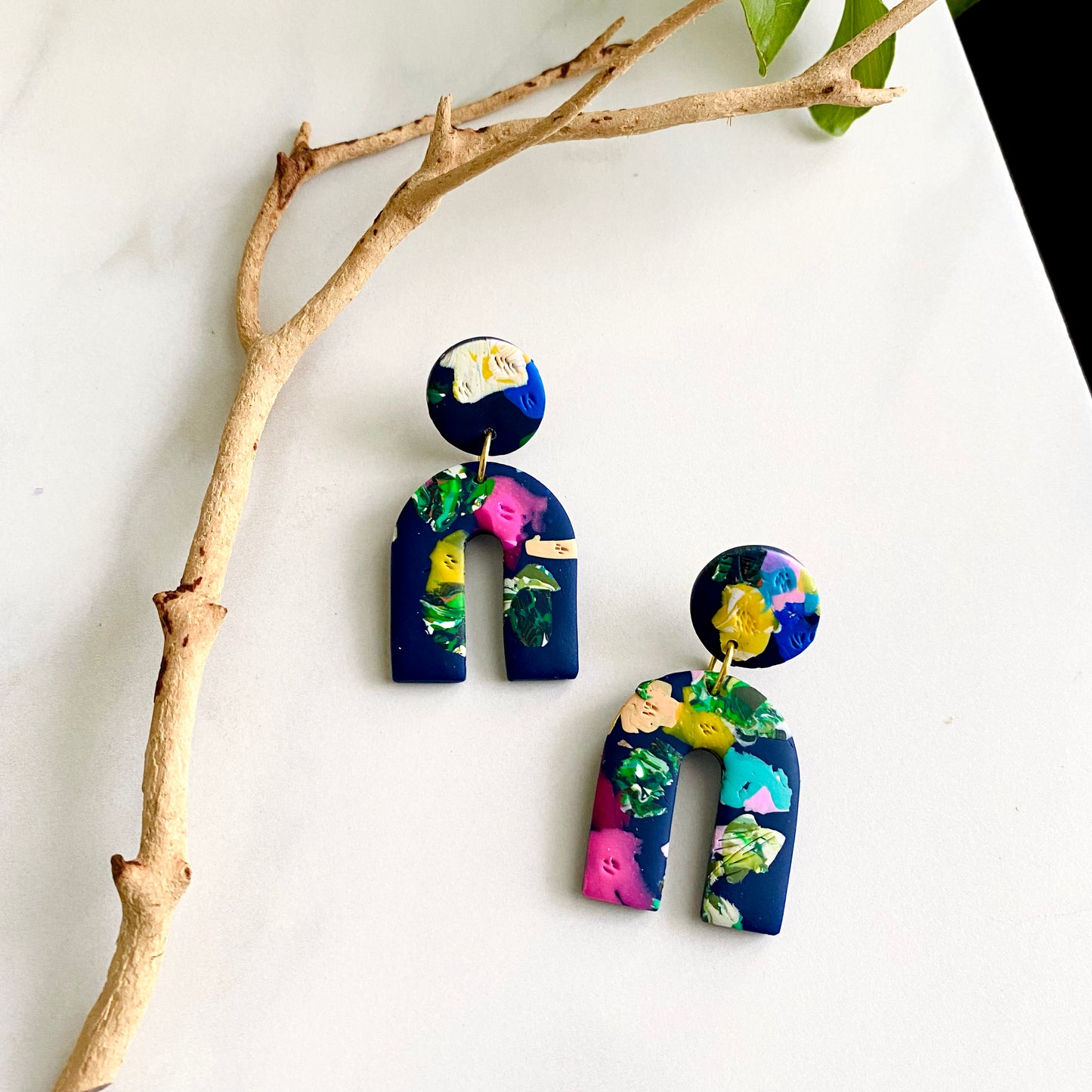 Arches // Navy Floral Print