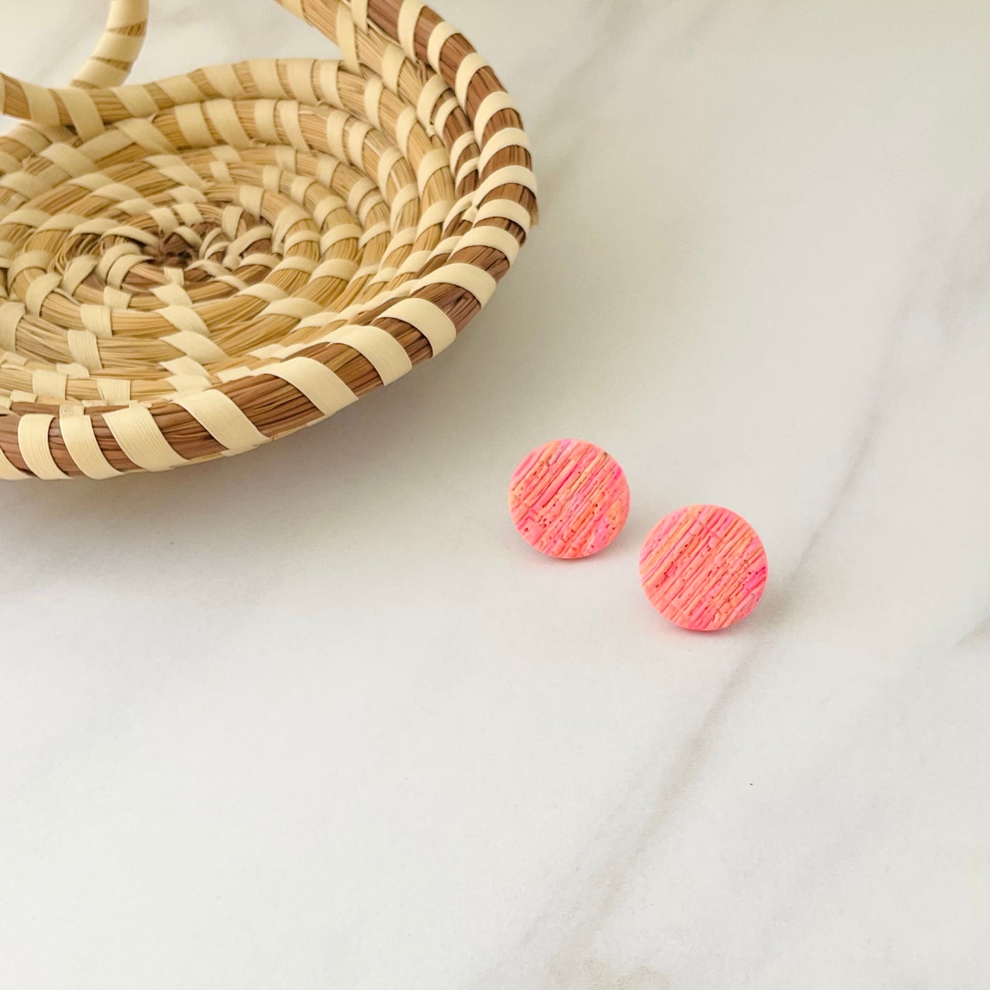 Amelia Circus Print Studs