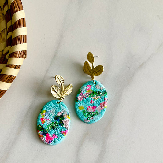 Misty Flora Textured + Brass Leaf