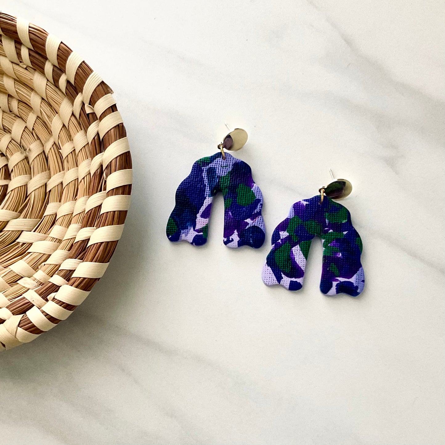 Pouf Arches // Vineyard Print