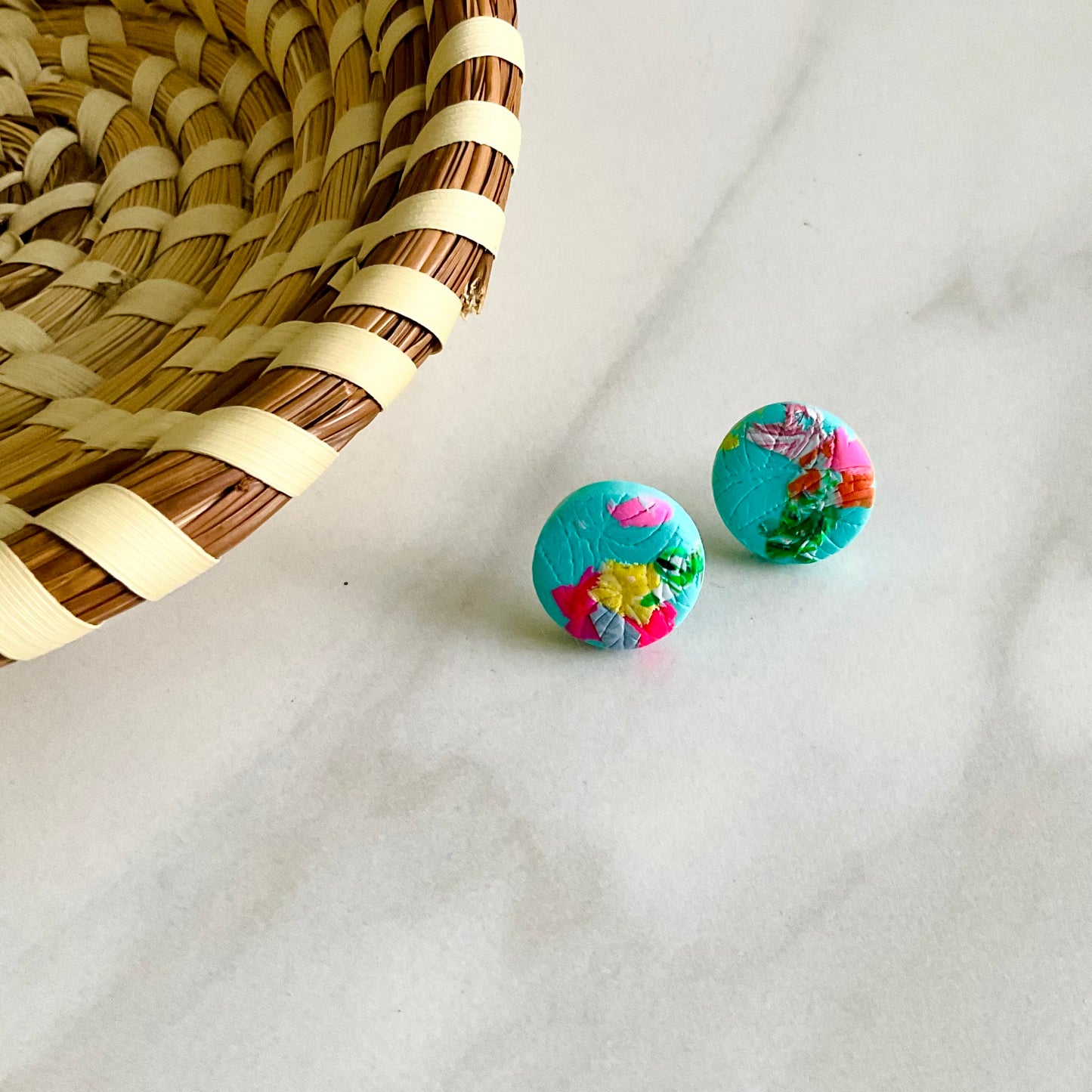 Misty Flora Studs Textured