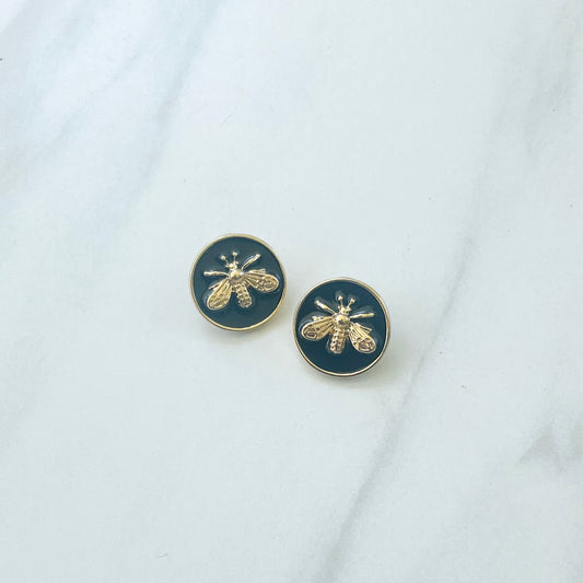 Black Bee Studs