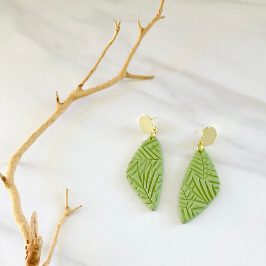 Mona // Leaf Green Textured