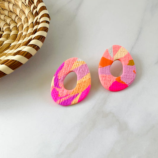 Dana //  Amelia Circus Print Studs