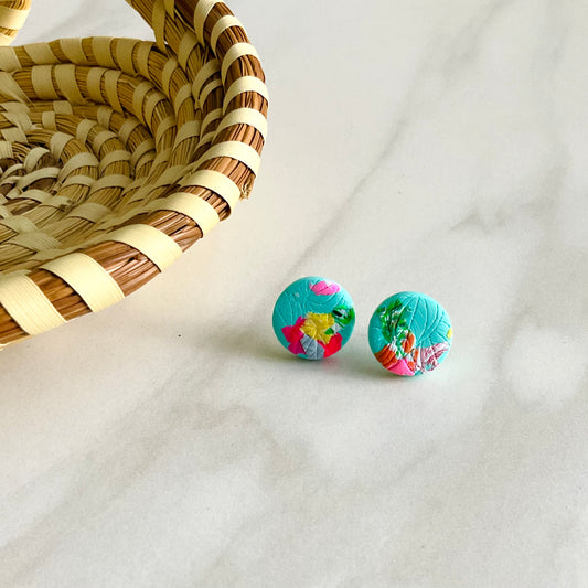 Misty Flora Studs Textured