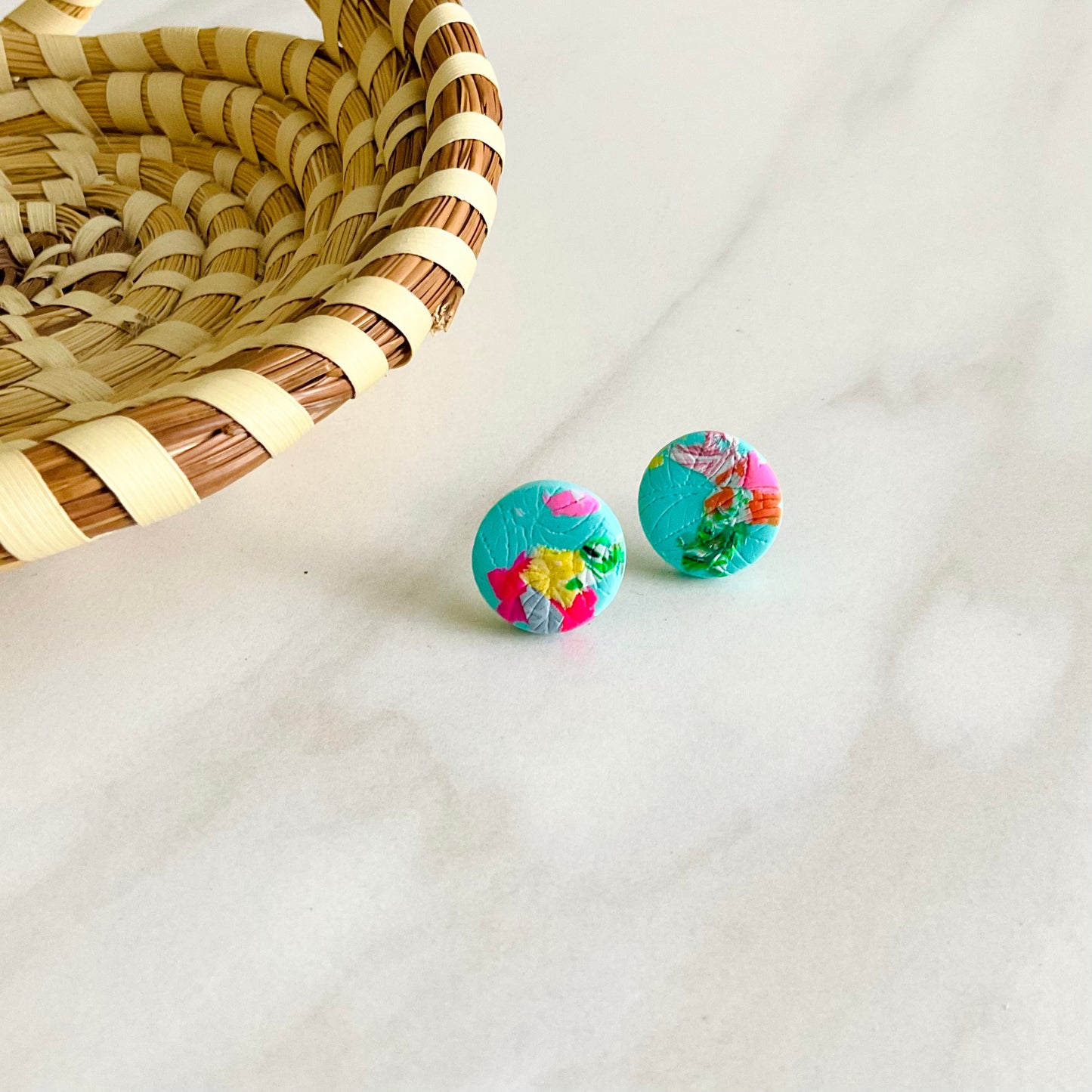 Misty Flora Studs Textured