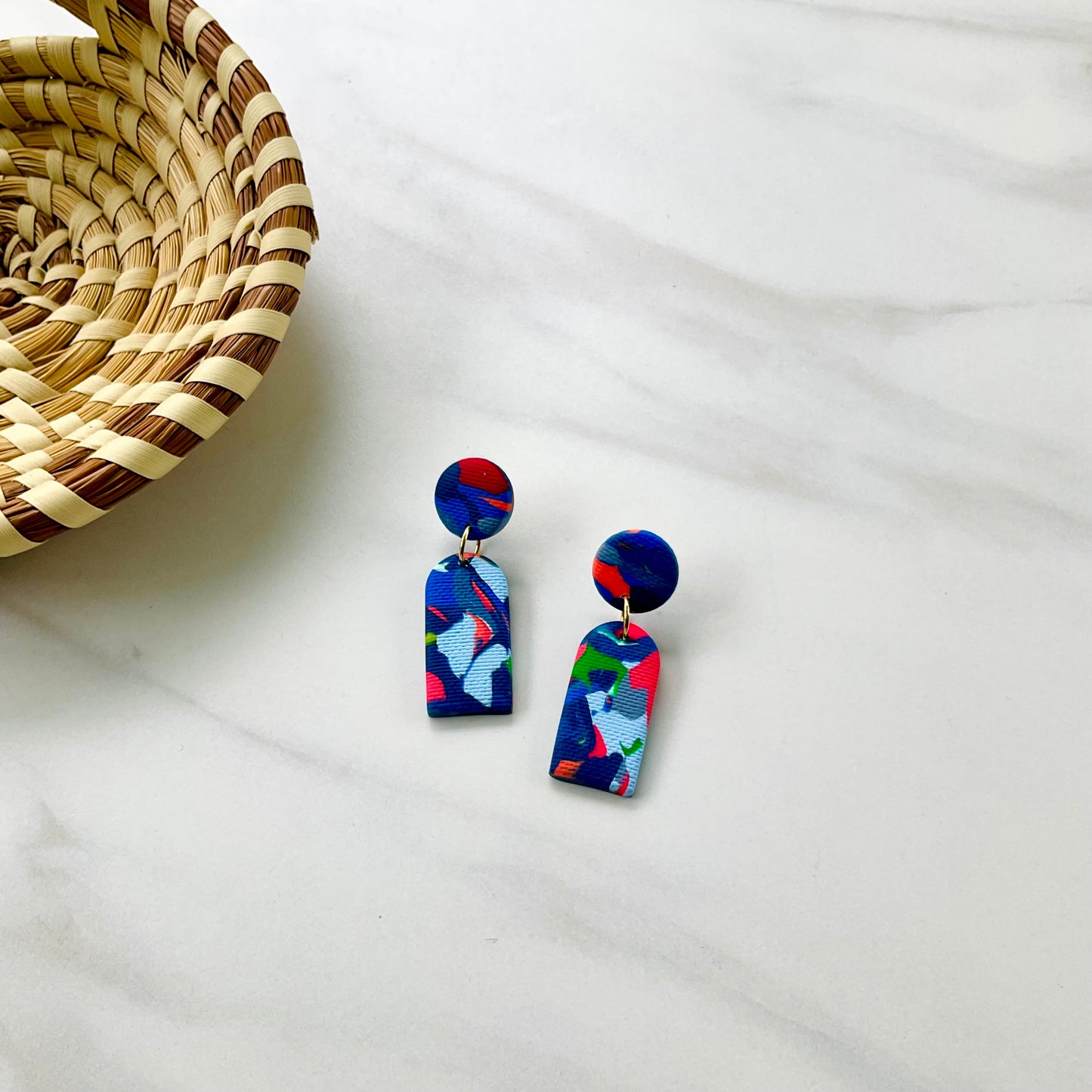 Irma // Azure Circus Print Textured