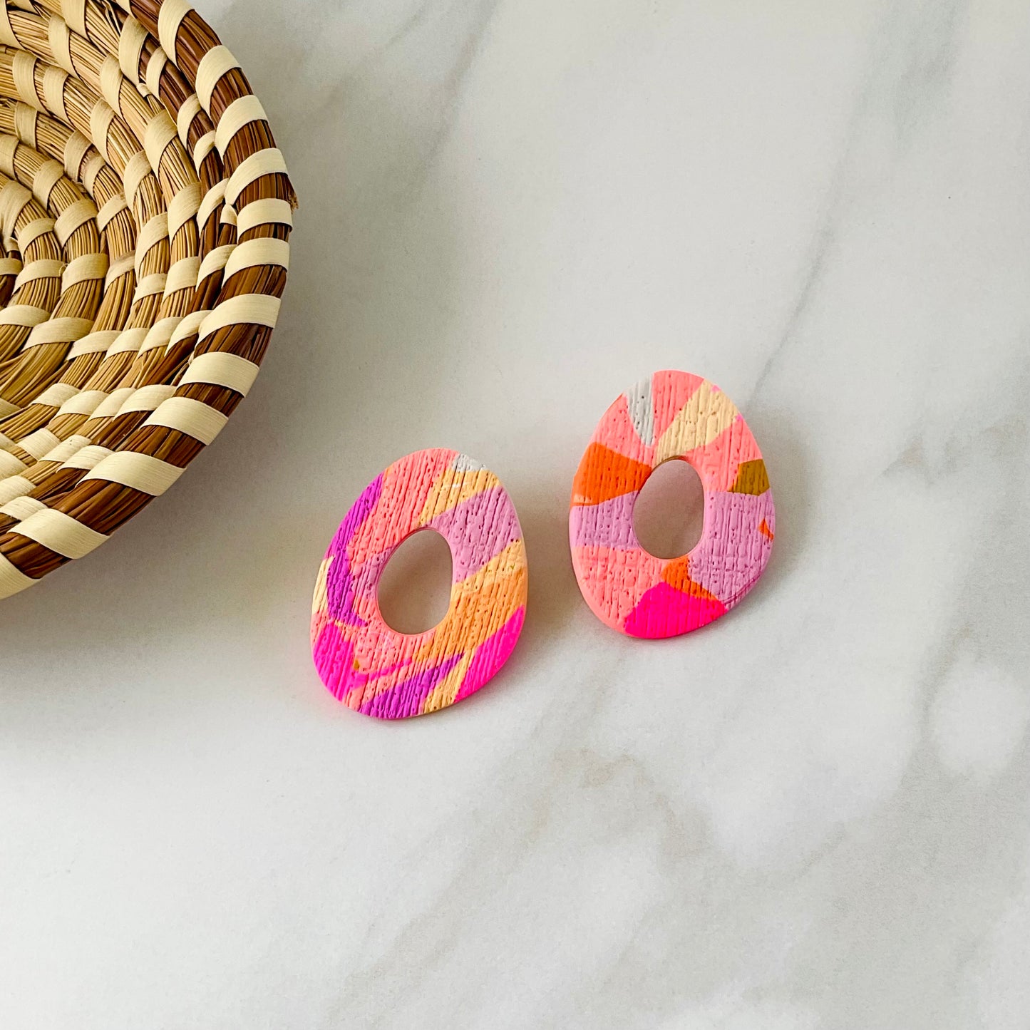 Dana //  Amelia Circus Print Studs