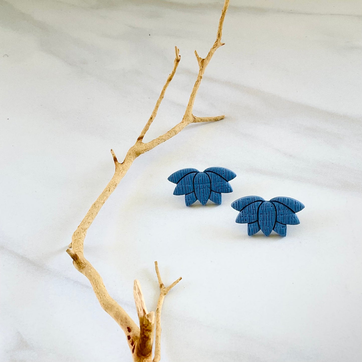 Bluestone Lotus Studs