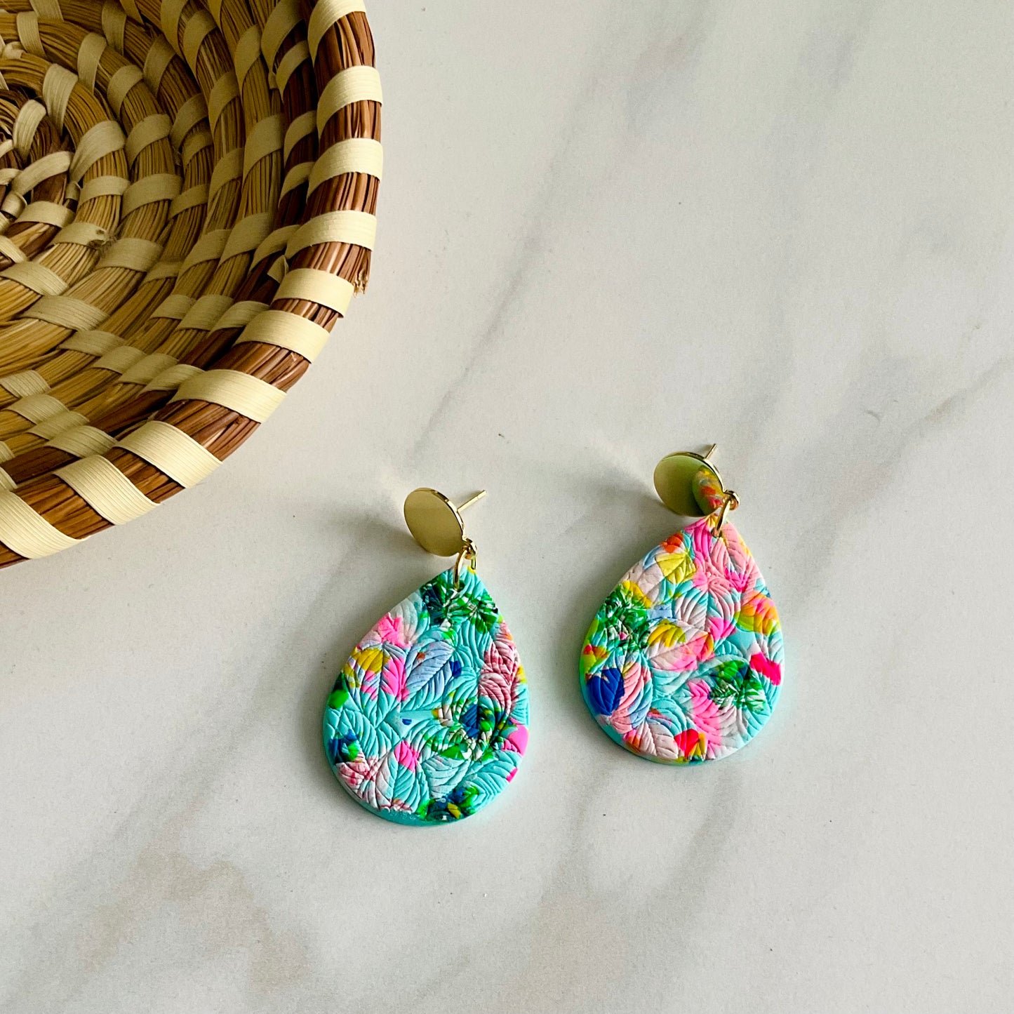 Teardrop // Misty Flora Print Textured