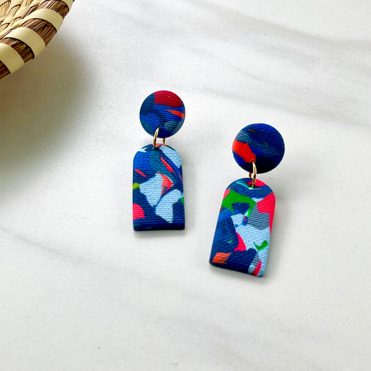 Irma // Azure Circus Print Textured