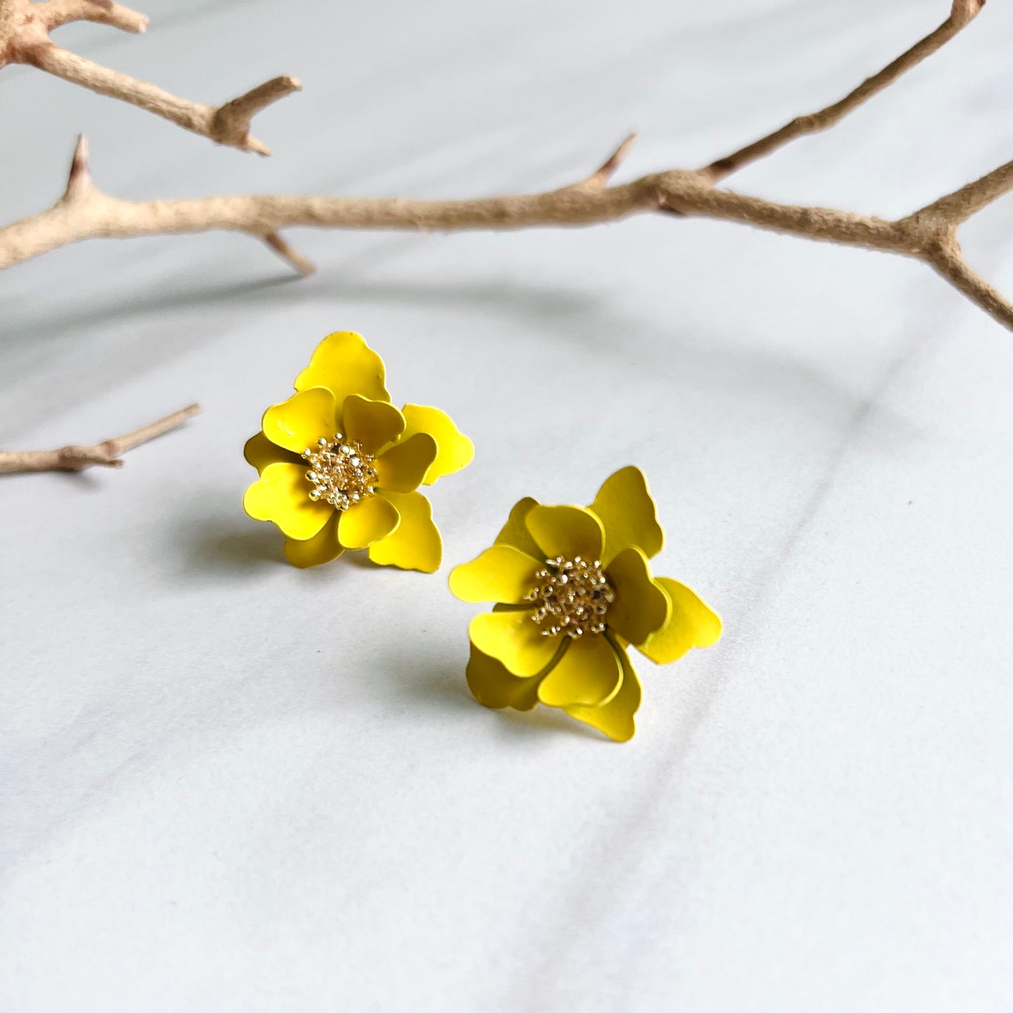Flower Studs Yellow
