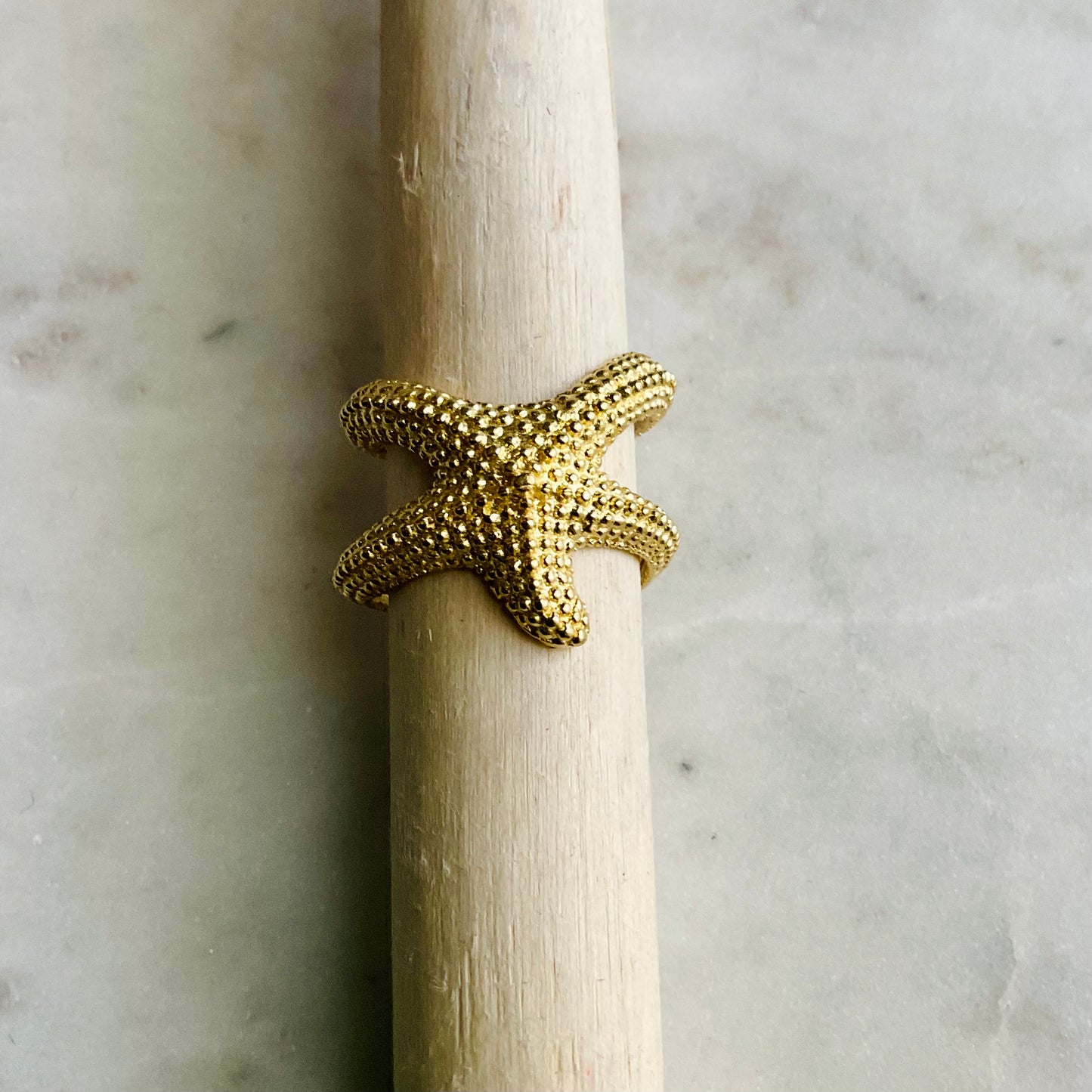 Starfish Brass  Ring