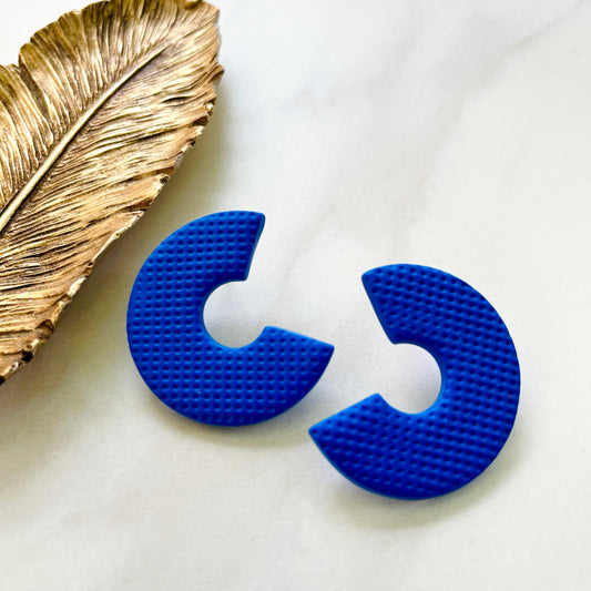 CeCe Cobalt Studs Textured