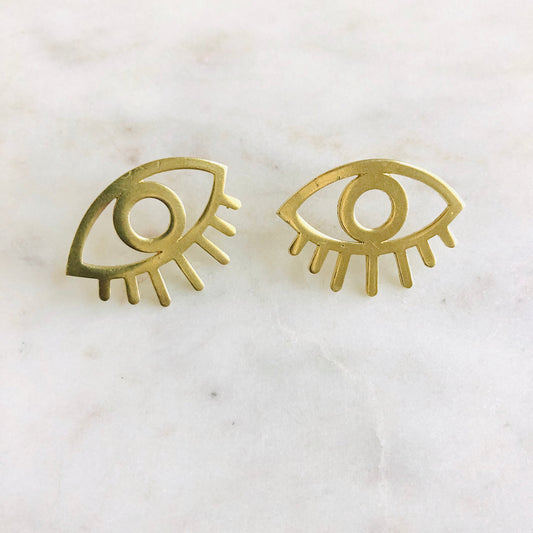 Brass Eye Studs
