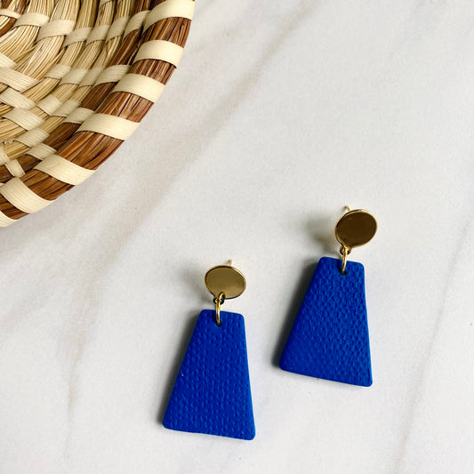 Cobalt Blue Textured + Brass