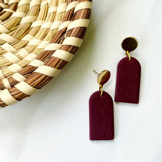 Wine Textured + Brass