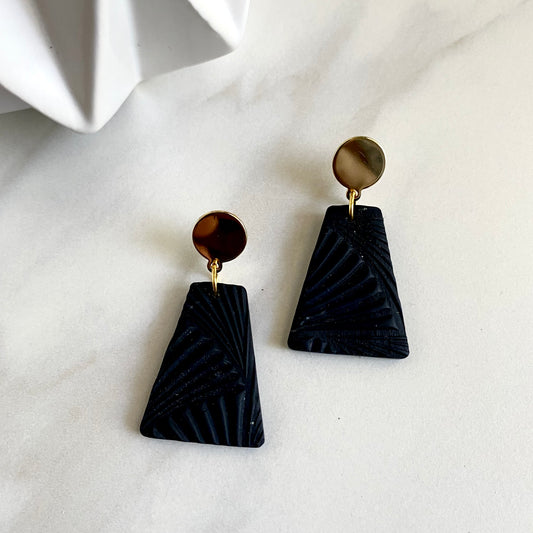 Wholesale Black Print Textured + Brass