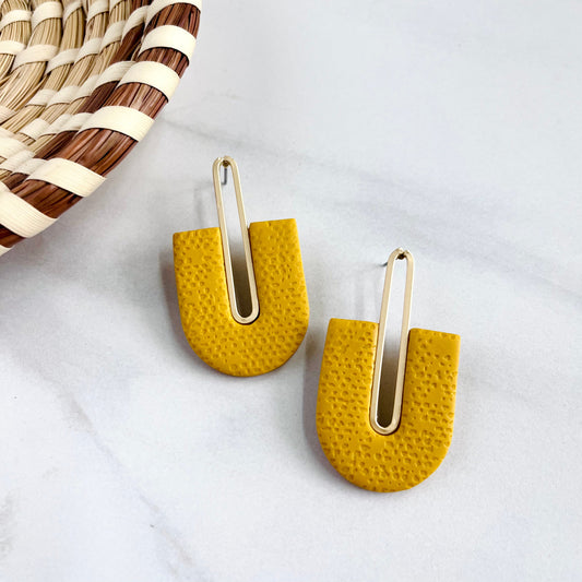 Wholesale Gracie // Mustard Yellow Textured (Gold)